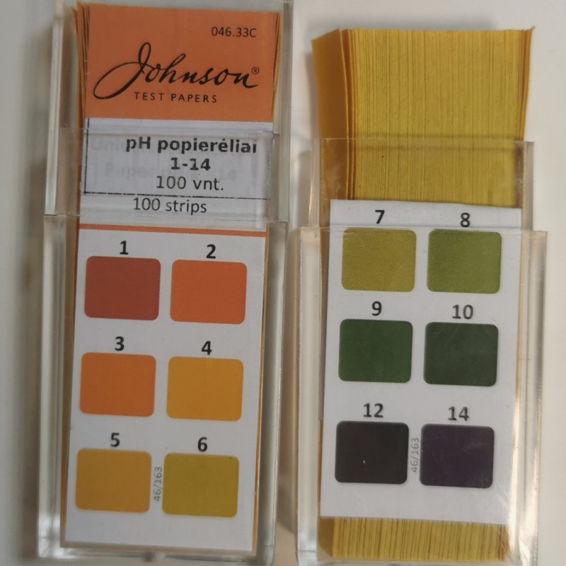 pH juostelės 100 vnt.